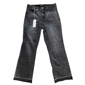 NEW Tribal Jeans Charcoal Sophia Microflare Jeans US 6